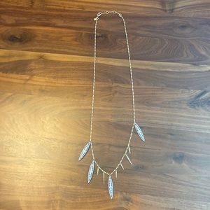 Jcrew long dangle crystal necklace